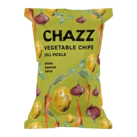 Vegetable chips CHAZZ pickled cucumber flavor, 75g