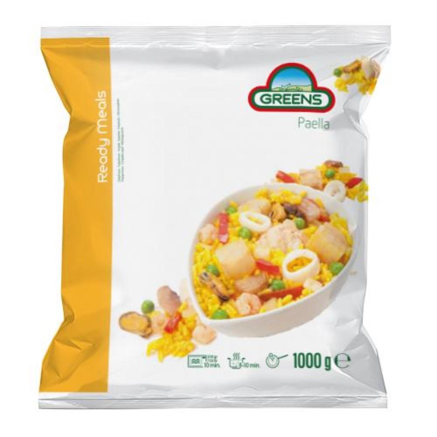 Frozen IQF paella GREENS,1 kg
