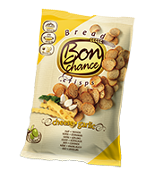 Duonos traškučiai su sūriu ir česnakais BON CHANCE, 120 g