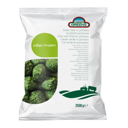 IQF kale cabbage DARTA GREENS, in portions, 2,5 kg