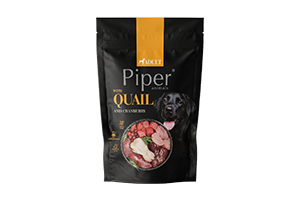 Complete dog food for adult dogs with quail and cranberries PIPER 500g