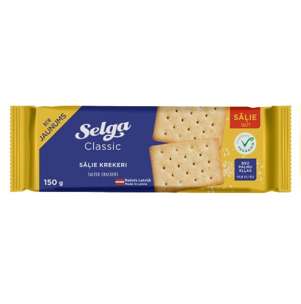 Crackers SELGA, Classic, Salted, 150g