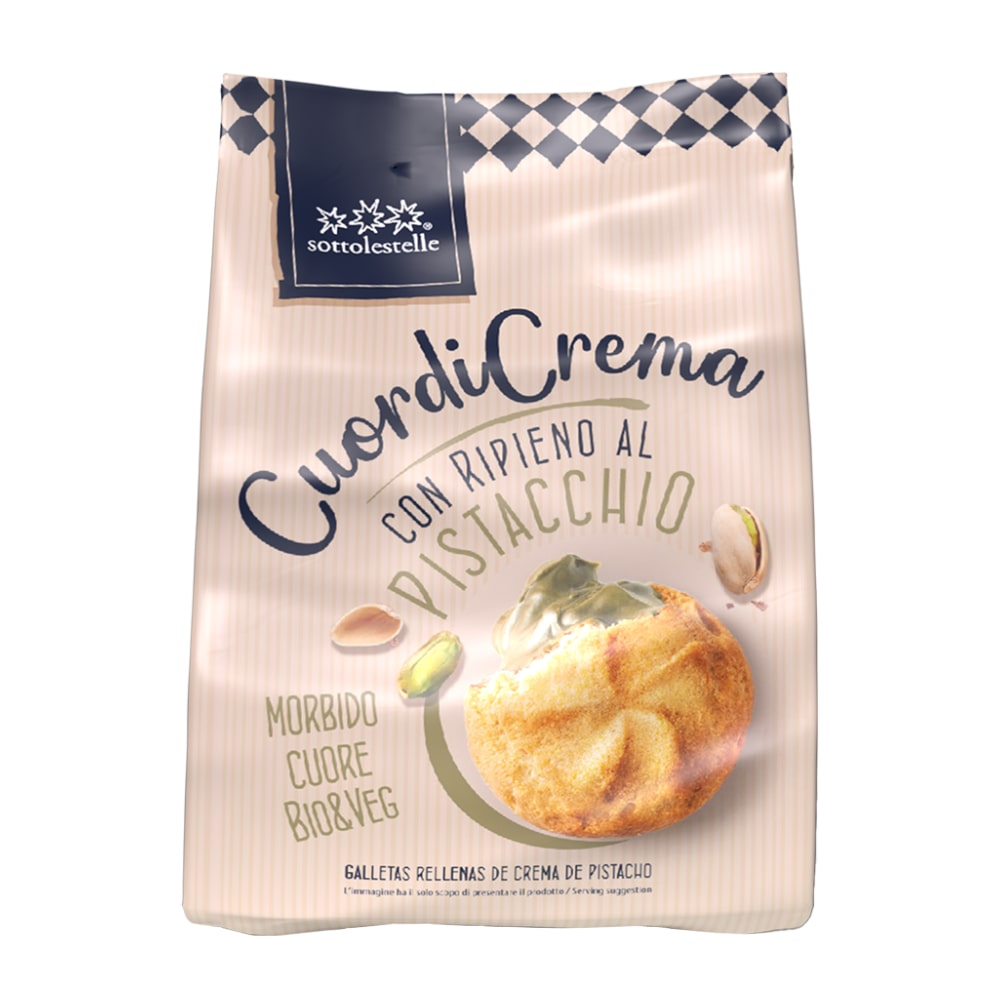 Cookies with pistachio cream CUOR DI CREMA, organic