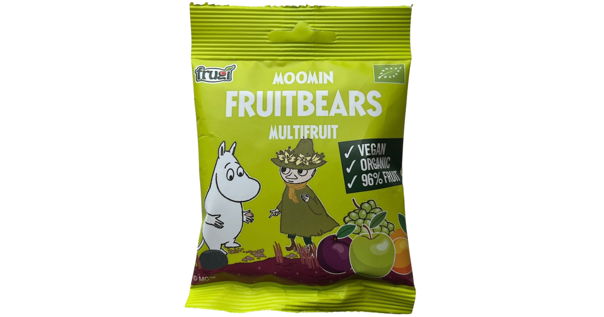 Fruit-flavored gummy bears, organic