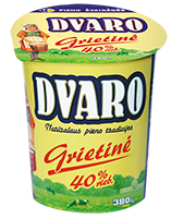 DVARO grietinė, 40 % rieb., 380 g