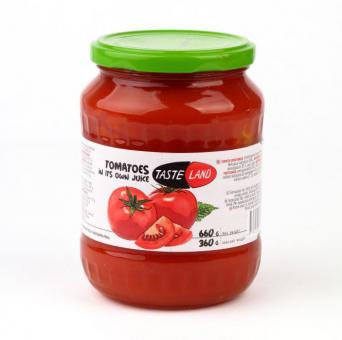 Cherry tomatoes TASTE LAND in tomato sauce 680g/350g
