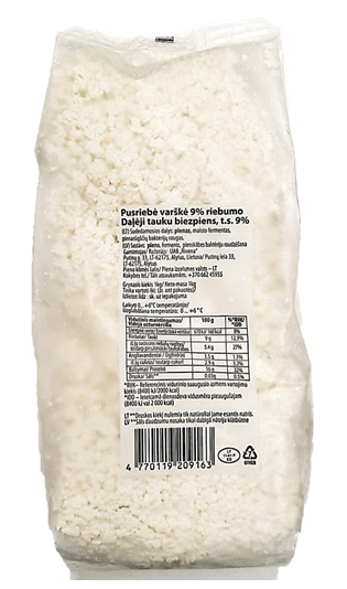 Curd, 9%, 1 kg (M)