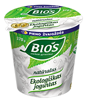 Ekologiškas jogurtas BIOS, 3,8 % rieb., 370 g