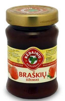 Braškių džemas KĖDAINIŲ, 330 g