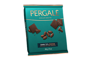 Juodasis šokoladas PERGALĖ, 72 %, 200 g