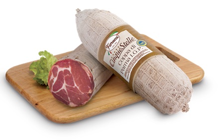 Cured pork neck FIORUCCI, FIORUCCI, COPPA DI PARMA, IGP, ~ 1.8 kg