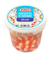 Didžiosios surimio krevetės VIČI sūryme, 320 g