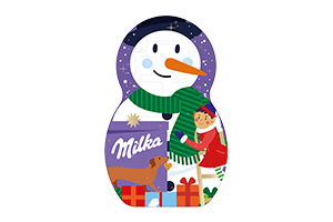 Advento kalendorius MILKA SNIEGO SENIS 213g