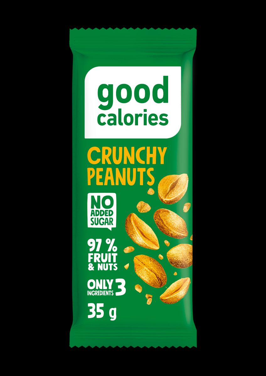 Date bar GOOD CALORIES, with peanuts, 35 g