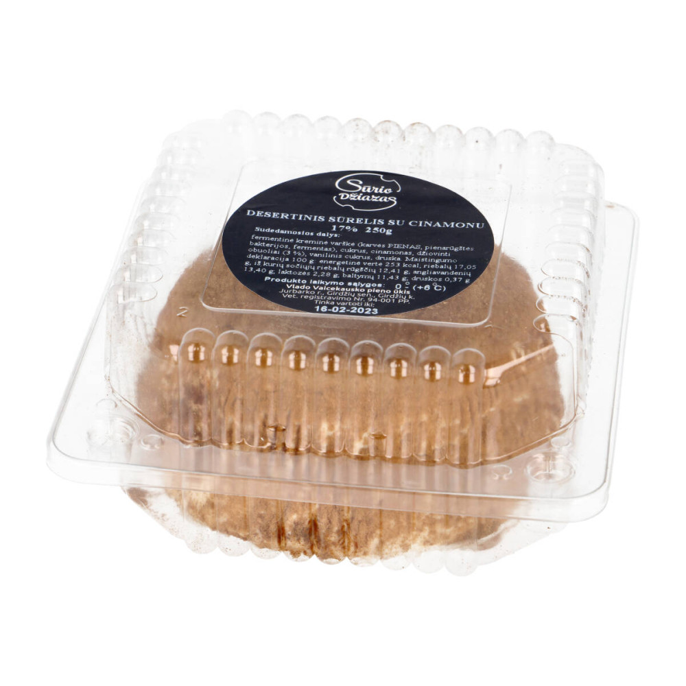 Desertinis kreminės varškės sūrelis su cinamonu