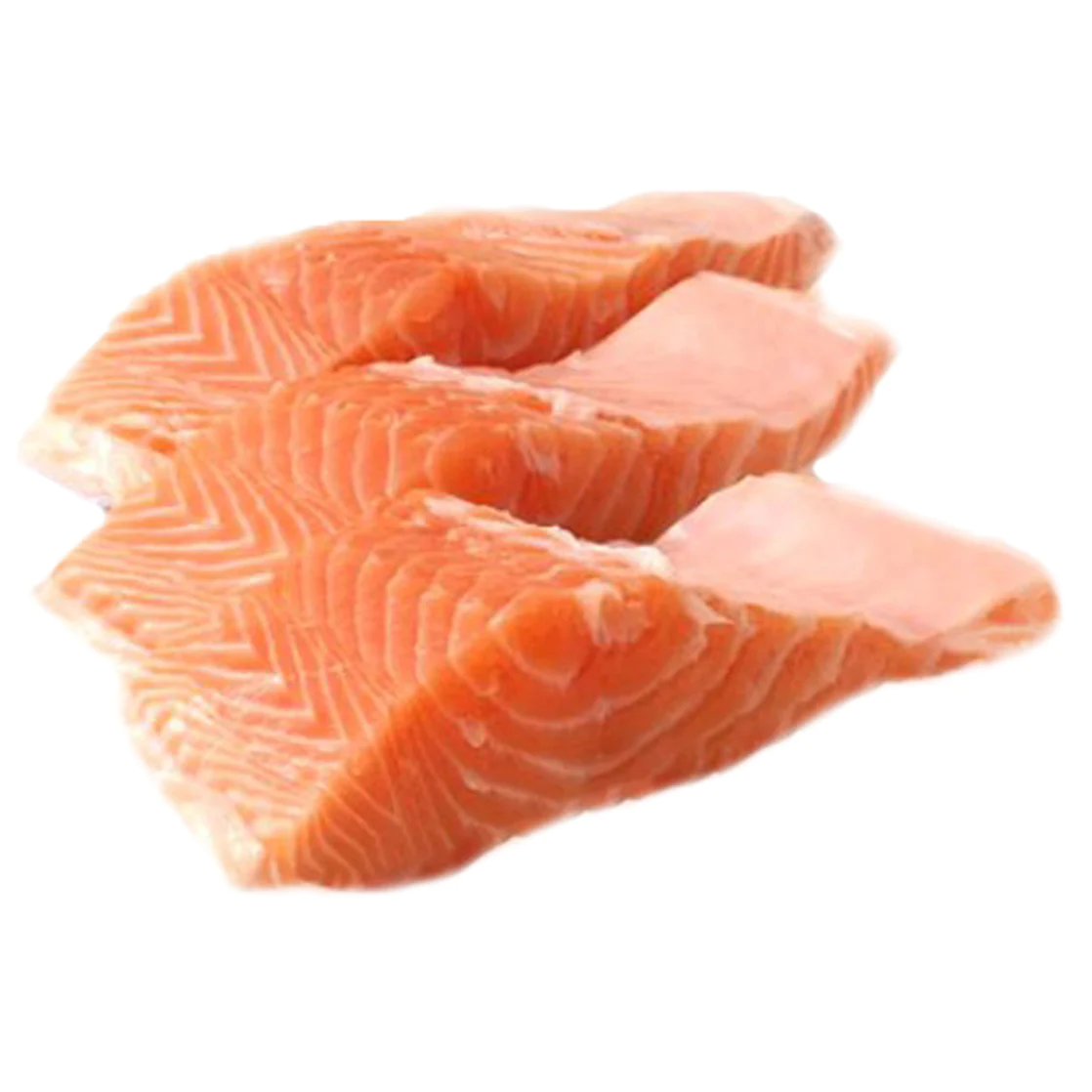 Frozen Atlantic salmon fillets, ~150 g