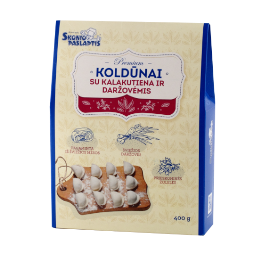 Dumplings with turkey and vegetables, 400 g