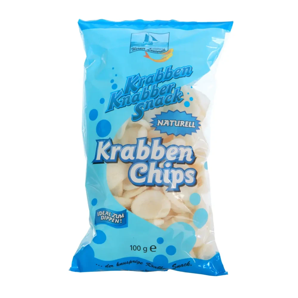 Krevečių traškučiai KRABBEN CHIPS NATURELL