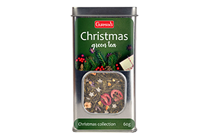 Žalioji kalėdinė arbata metalinėje dėžutėje GURMAN'S 60g