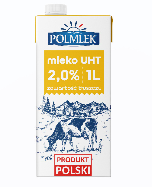 Milk UAT POLMLEK UAT, 2%, 1l