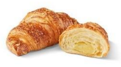 Šaldytas Prancūziškas sviestinis kruasanas su migdolų kremo įdaru, 95 g x 30 vnt