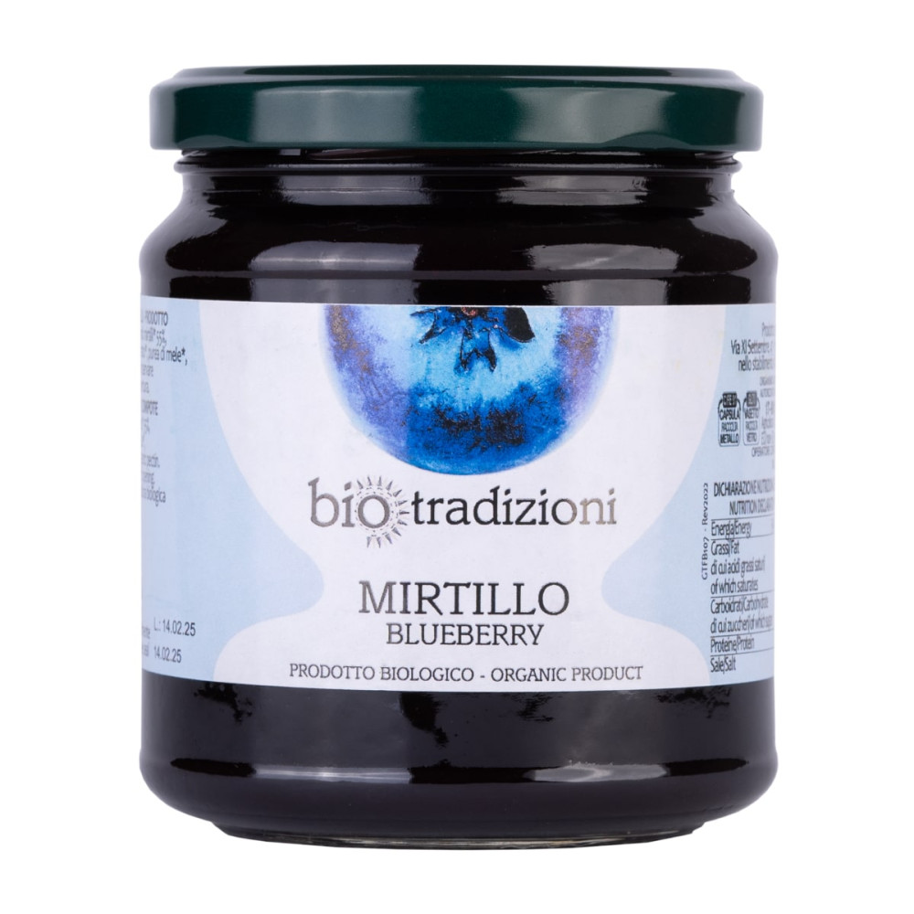 Blueberry jam MIRTILLO, organic