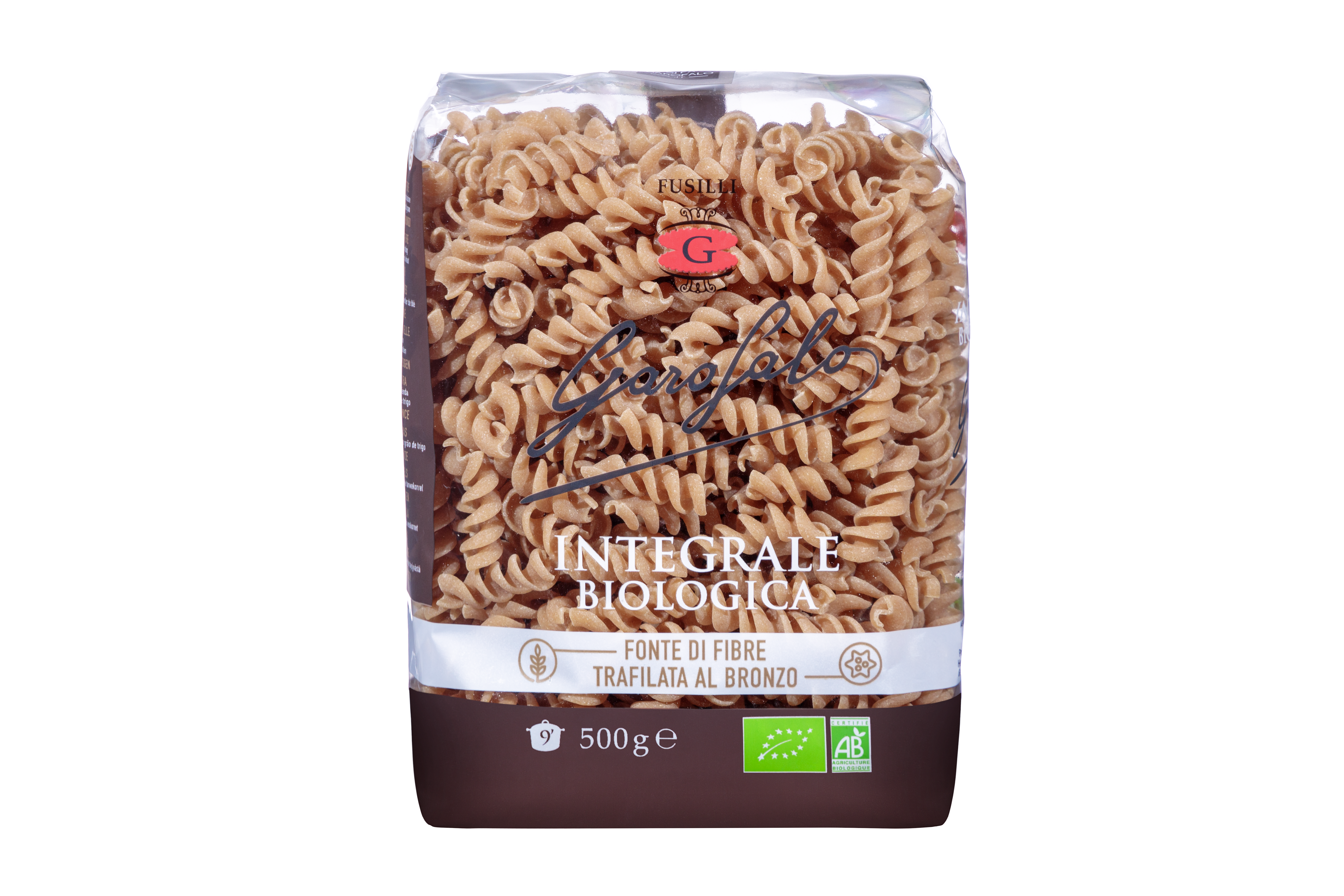 Ekologiški pilno grūdo makaronai GAROFALO, fusilli, 500 g LT-EKO-001
