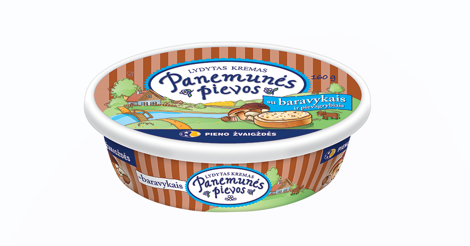 Processed cream PANEMUNES PIEVOS, with mushrooms 160 g