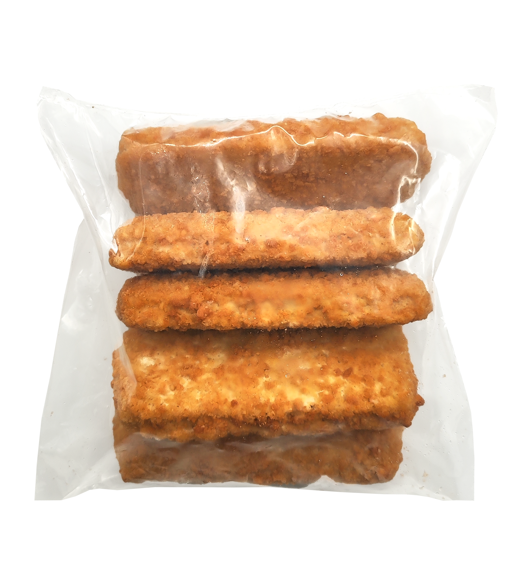 Frozen fish fillet portions, with cheese, 110g, in breadcrumbs, 550 g