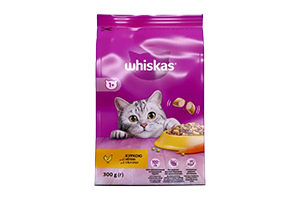 WHISKAS ADULT Dry Cat Food with Chicken 300g
