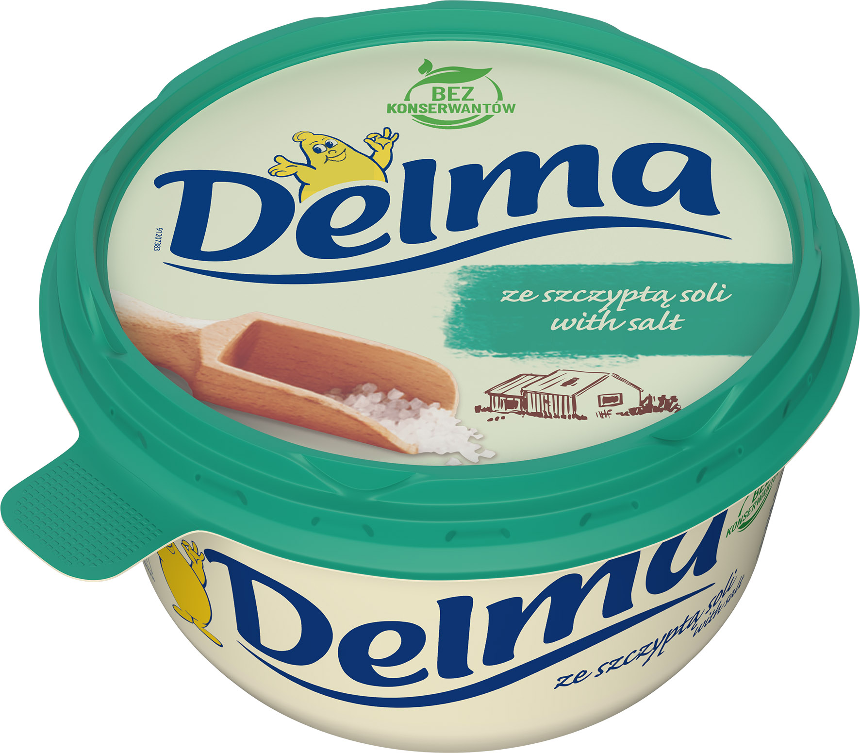 Margarinas DELMA, su druska, 39% rieb., 450g