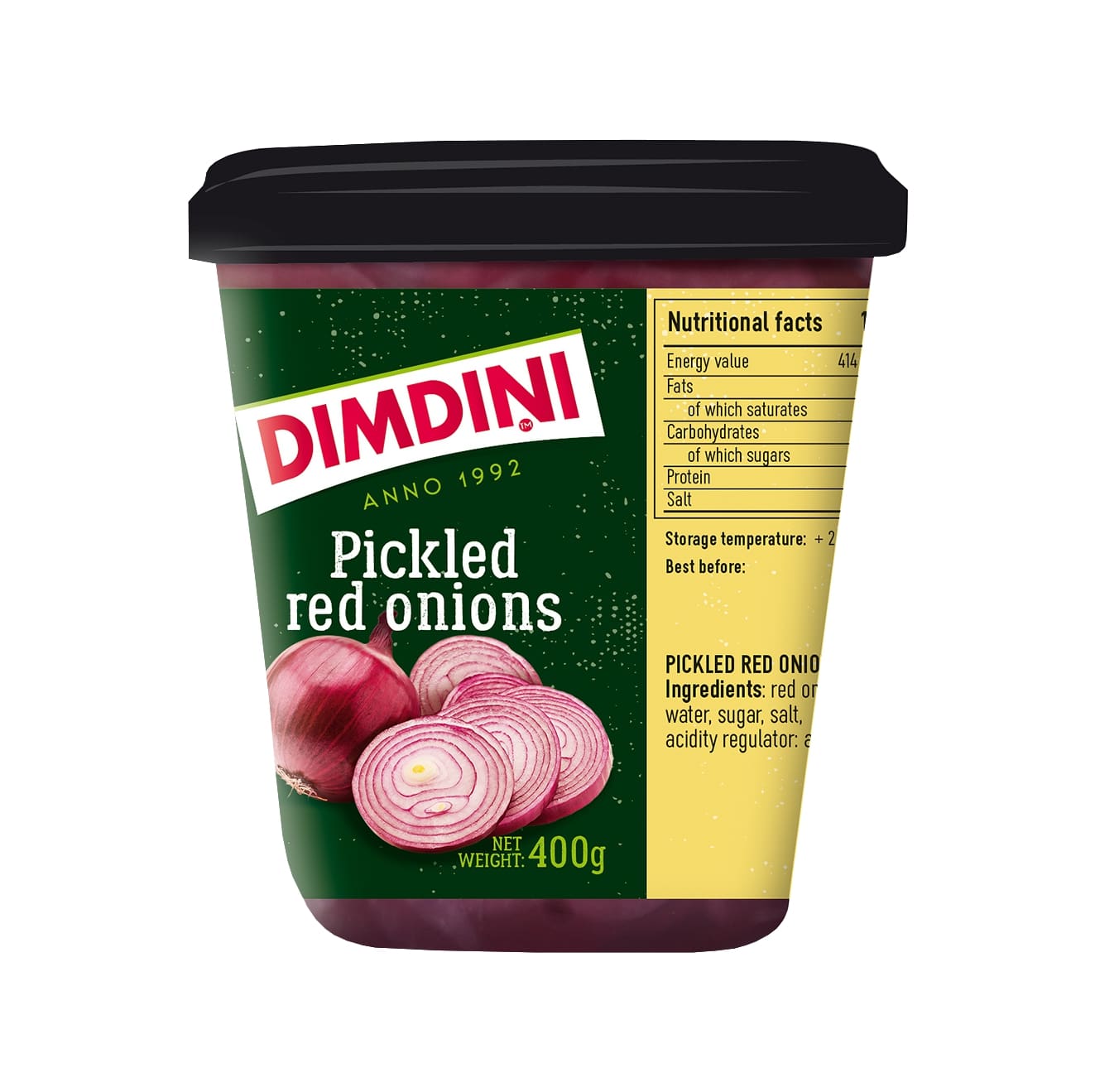 Pickled red onions DIMDINI, 400 g