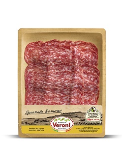 Dried sausage VERONI Spianata Romana, slices, 70g