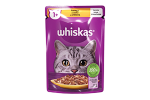 WHISKAS 85g canned adult cat food with chicken