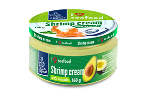 Krevečių pasta su avokadais ZIGMAS 160 g