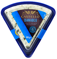 Pelėsinis sūris CASTELLO DANISH BLUE, 50 % rieb. s. m., 100 g