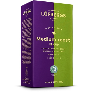 Medium Roast Filter Coffee Lofbergs Lila, grounded, 500 g