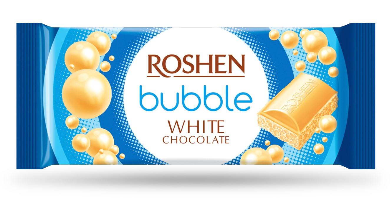 White chocolate ROSHEN, aerated, 80 g