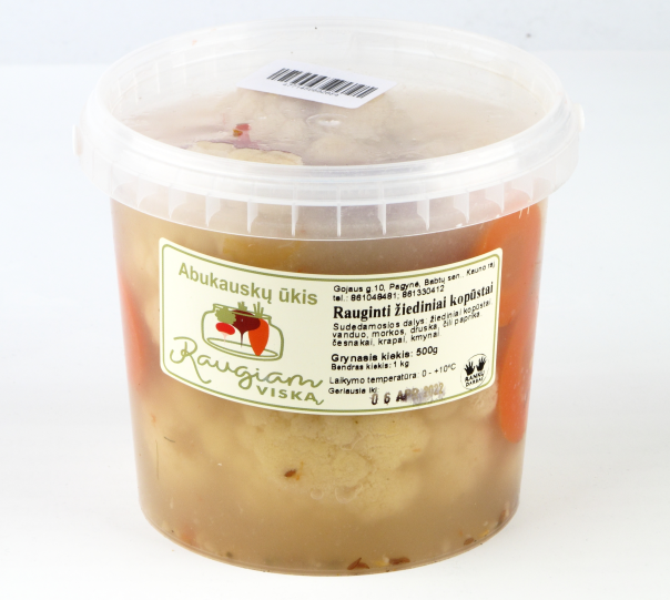 Pickled cauliflowers RAUGIAM VISKĄ, 500 g