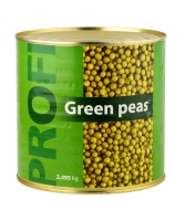 Canned peas PROFI, 2495/1655 g
