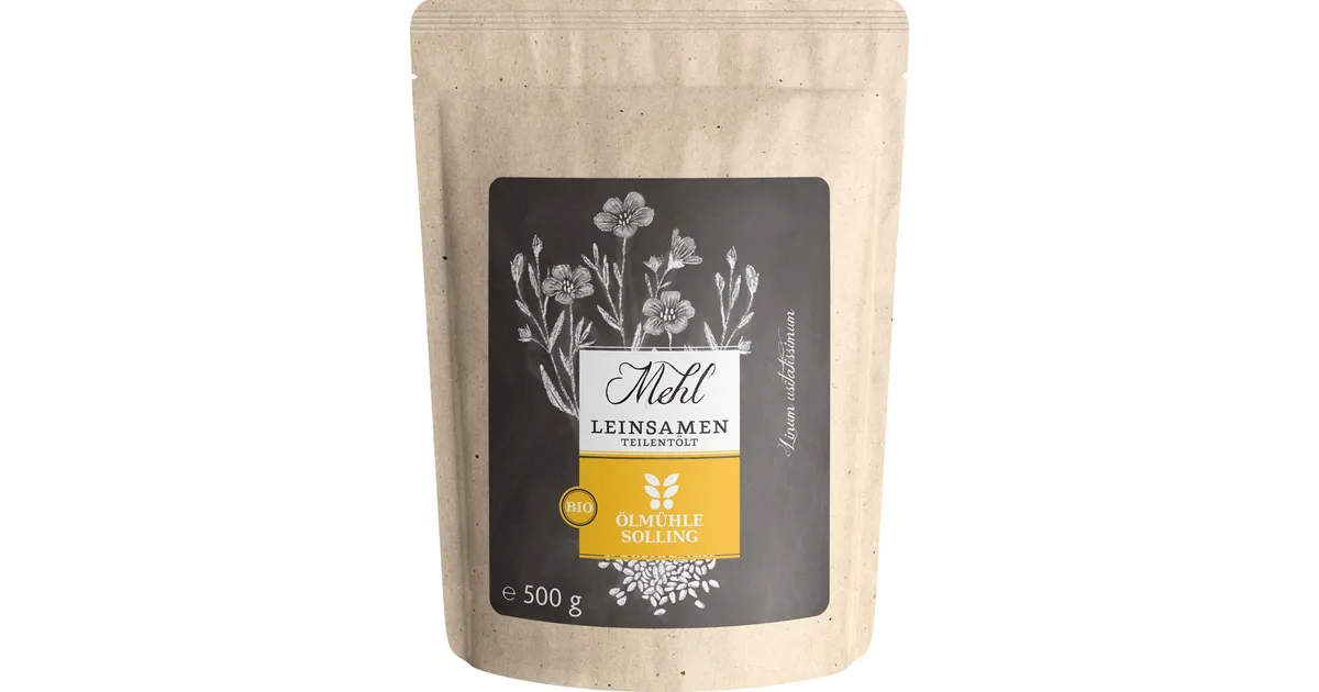 Linų sėmenų miltai, ekologiški