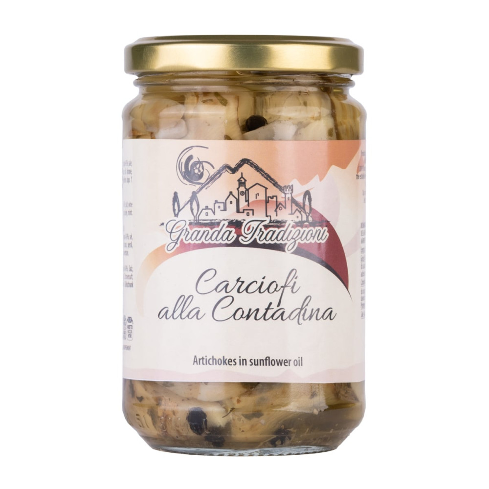 Artichokes with herbs in sunflower oil