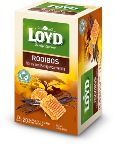 Rooibos arbatos gėrimas LOYD, medaus ir vanilės skonio, 20 x 2g