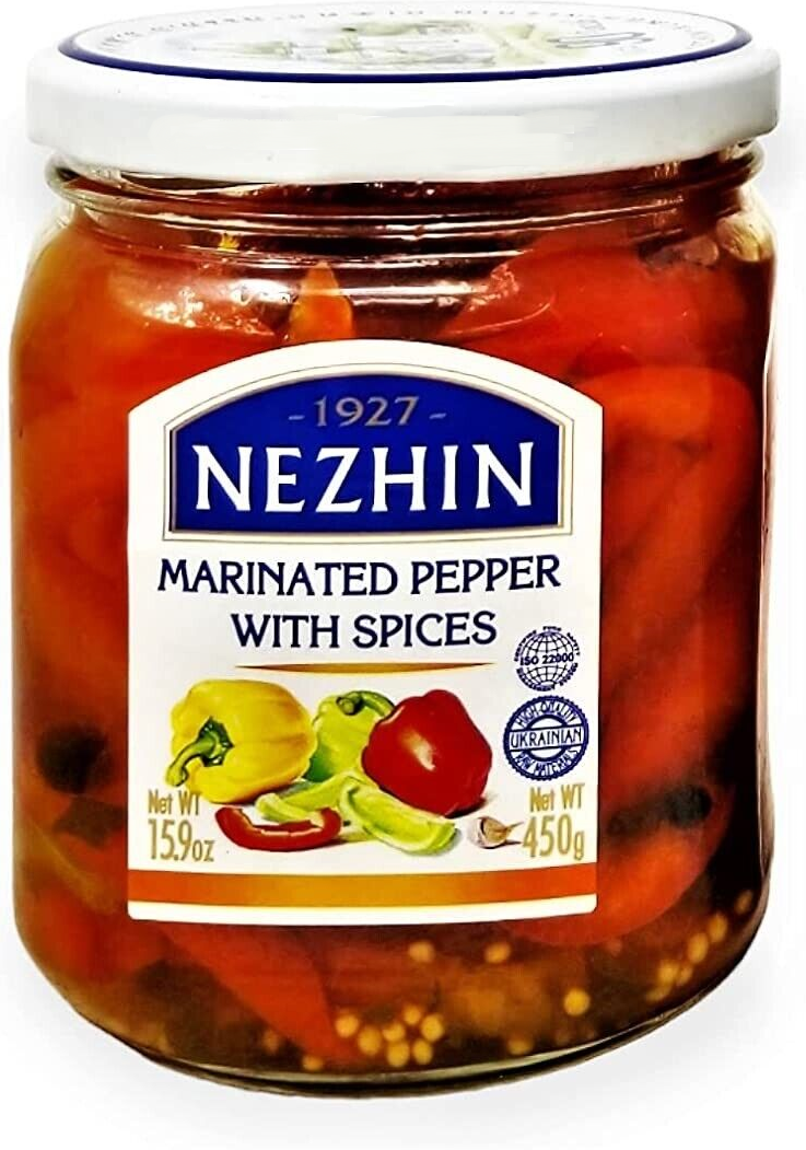 Marinated peppe NEZHIN, with spices, 450 g