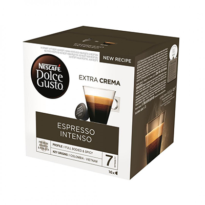 DOLCE GUSTO ESPRESSO INTENSO coffee capsules, 16 capsules, 112g