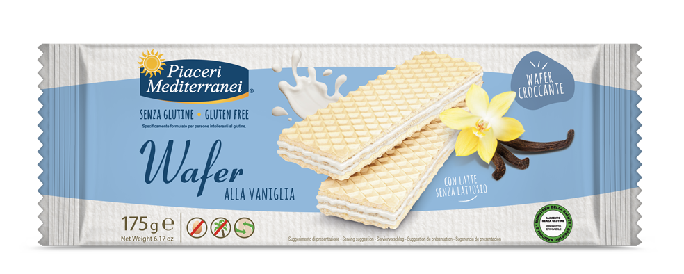 Waffles with vanilla filling, gluten-free