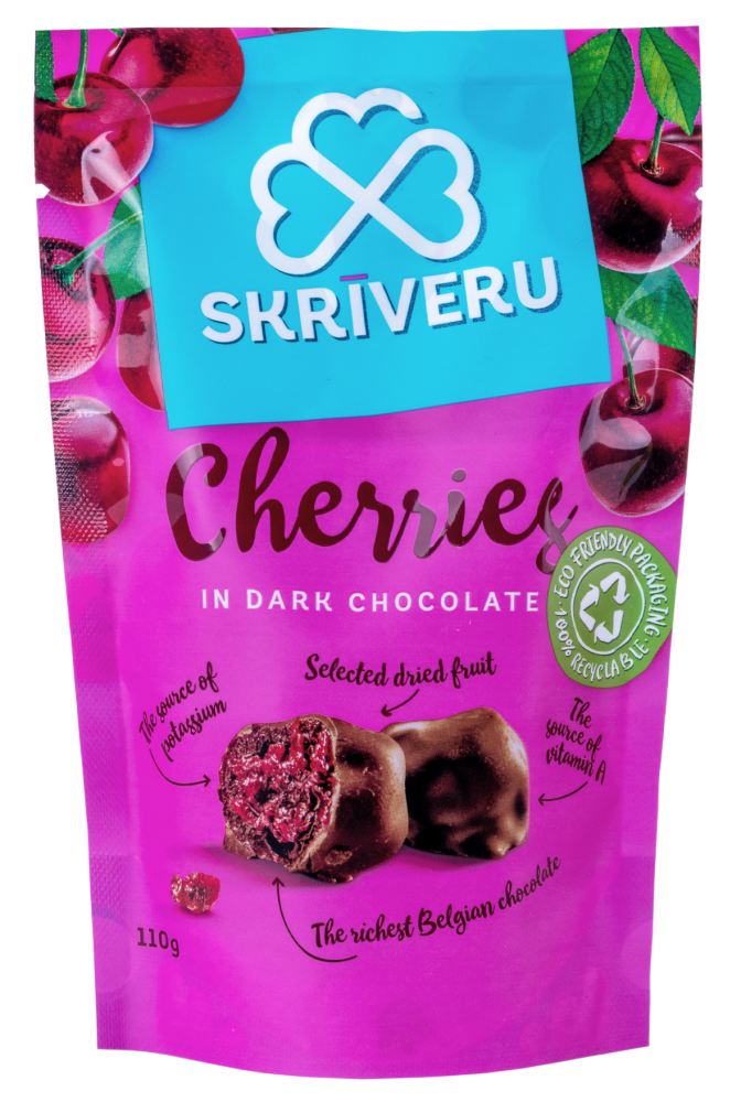 Cherries in dark chocolate SKRIVERU