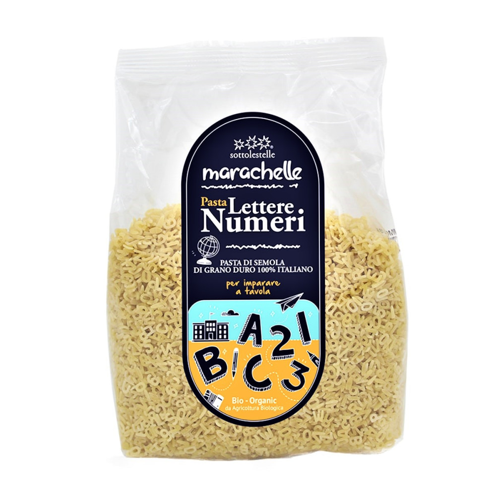 Pasta STRIPES AND NUMBERS, organic