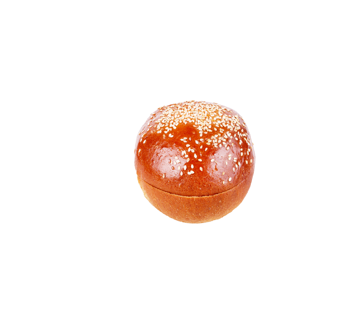 Frozen "Brioche" buns for hamburgers with sesame seeds 90 g, 15 pcs.