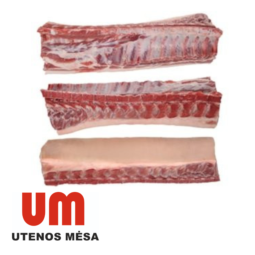 Pork loin, with bone, skin off, vacuum, ~5 kg
